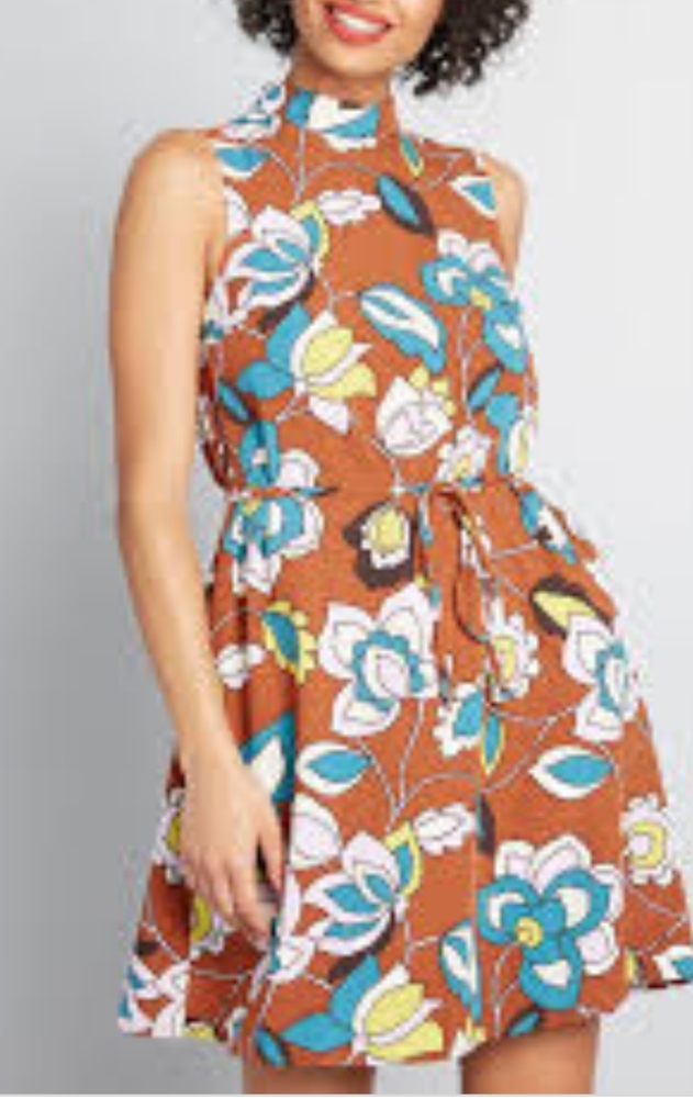 EUC MODCLOTH "IN WITH EXCITEMENT" DRESS 4X